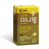 똑똑한 운동식단 음료 메디푸드 미니웰 바나나 24팩, 단품, 단품