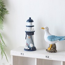 인테홀릭 시원한 느낌의 여름인테리어 소품, 오션스 등대 모형