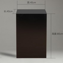 모던 사각 블랙 백화점 진열대 가방진열대 행사 매대 신발진열대, 단일사이즈, 블랙 플랫폼 40x40x80