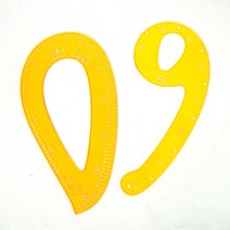 (오렌지미싱) 암홀자 물방울자 69자 눈물자 곡선자 목둘레, 1개