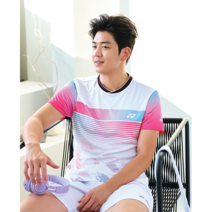 (예약판매)요넥스 티셔츠 2023SS 231TS027M NEON PINK 남성 배드민턴 경기복 게임웨어 반팔 티셔츠 오남스포츠