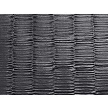 다다미(접는) 무늬 엠보스 합피 레더 천 난연(흑~다크 그레이) 122×44 cm