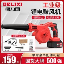 Delixi 송풍기 충전식 소형 리튬 이온 헤어 드라이어 고출력 산업용 이중 목적 컴퓨터 집진기, 경제적인 3회용 2.0ah 배터리 1회 충전 +