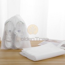 골든트리 부직포 주머니 흰색 대형 32 x 48cm 5개입 파우치 신발커버 주머니, 흰색 중형 (32 x 48cm) 5매입
