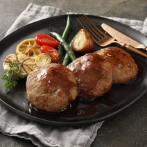 [탐스푸드] 간편조리/고기반찬 집반찬 제주흑돼지 함박스테이크 300g -제주어멍돈, 상세페이지 참조