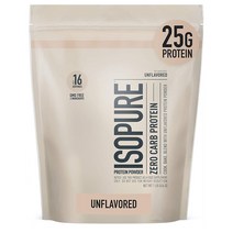 Isopure Zero Carb Protein Powder Keto Friendly Unflavored 아이소퓨어 제로 카브 프로틴 파우더 무향 454g(1lb) 키토