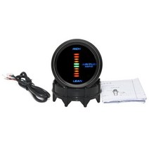 부스터게이지 터보게이지 자동차튜닝 경고등 52mm 부스트 PSI 바 오일 압력 물 온도 전압계 타코미터 RPM 미터와 디지털, Air fuel ratio