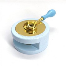 다이어리 도장 다꾸 스탬프 나무 세트 초대장 왁스 diy 액세서리 숟가락, 투피스 용광로 + 스푼