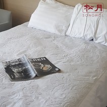 송월타올 송월 테리갤러리 프리미엄 침대 시트 블랑켓, 라이트그레이1장