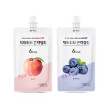 닥터리브 곤약젤리 복숭아 20팩+블루베리 20팩 150ml, 150g, 40개