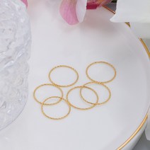 24k 순금 999 컷팅 레이어드 엥게이지 링 반지 실반지 굵기 0.8mm