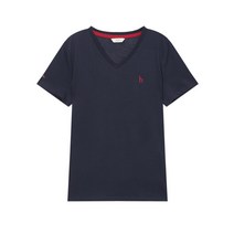 22SS [populet]네이비 퍼피자수 면 반팔티셔츠 WSTS2BS80N2
