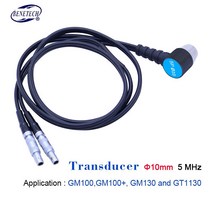 폭 측정기 초음파 두께 게이지 프로브 변환기 직경 10mm5mhz benetech +, 없음