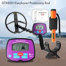 금속 검출기 해변 탐지기 지하 매설물 보물용 고감도 조정 가능한 추적기 회로 와이어 철, GTX800-2