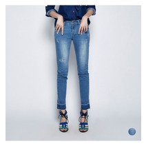 홈쇼핑히트 여성 스트레이트 구제 데님 팬츠