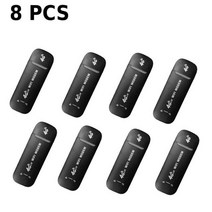 휴대용와이파이 와이파이에그 2박3일해외여행 10852pcs 4g lte usb 150mbps 휴대용 무선 와이파이 어댑터 스틱 동글 모바일 광대역 4g 네트워크 카드 라우터, 블랙 8개