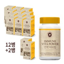 트루포뮬러 면역비타힘 12병(12개월) (무료배송+추가 2개월증정) (멀티비타민 엽산 아연 셀렌 홍삼 비타민C), 60정, 12개