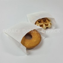 도너츠 봉투(고로케 튀김봉투) 9cm+12cm(8cm+4cm) (화이트 100장 단위)