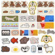 바이곰 캐릭터 발매트 / 인테리어 러그, 쉐입/런페퍼