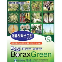 화분백화점 비료 영양제 대유 보락스그린(1kg)