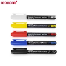 모나미 132 불투명네임펜 1.5mm/유성마카, 화이트