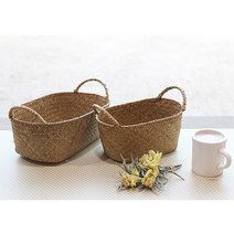 핸드메이드 라탄 화초바구니 주방정리소품 믹스커피보관함, 1개, SS
