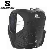 SALOMON 살로몬 트레일 러닝 베스트 배낭 ACTIVE SKIN 8 with flasks 액티브 스킨 8 플라스크 부속 LC1757900 BlackEbony 트레란삭
