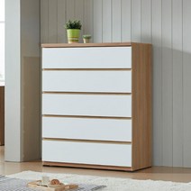 사토 대용량 100cm 5단 서랍장, 색상:워시