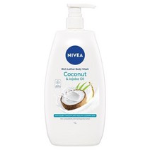 니베아 코코넛 앤 호호바 오일 샤워젤 바디워시 클렌저 1L Nivea Coconut Jojoba Oil Shower Gel, 1개