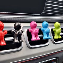 사람모양 미니 테슬라 백화점차량용 제네시스 차량용방향제, 블랙체리