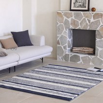 [파르페 바이 알레르망] 에단 자카드 프리미엄 러그 (네이비)