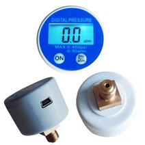 40mm 디지털 배터리 압력 게이지 0 ~ 450psi/0 30atm, WHITE