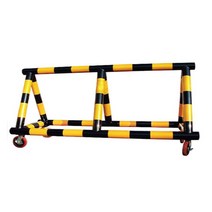 스틸바리케이드 14번 : H1200-L2000-115 파이 스텐바리케이드 삼각볼라드 우레탄 전선보호대 전선보호 과속방지턱 코너보호대 접착식