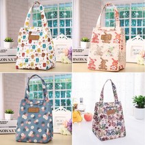 예쁜창고 캐릭터 보냉백 보냉가방 최저도전! 사계절 다용도 쿨러백 런치백 도시락가방, 토끼블루