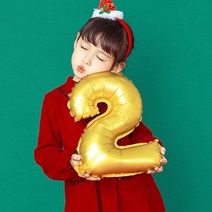오늘은파티 생일 숫자풍선 대형 소형, 레인보우, L(대형), 5