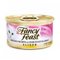 팬시피스트 치킨 하트 앤 리버 고양이 캔, 85g, 6개입