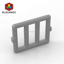 레고 호환 블럭 10Pcs 6016 바 1X4X3 창 그릴 MOC 블록 부품 DIY 입자 빌딩 교육 키즈 완구, [07] Titanium--316