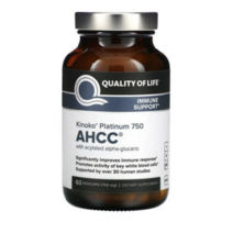Quality of Life 키노코 플래티넘 60캡슐 Active Hexose Correlated Compound 750mg, AHCC 750mg 60캡슐