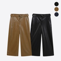 라이브온 라이브온 홈쇼핑 Faux Leather 벨티드 팬츠 4종 택1