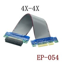 라이저카드 PCIE 1X 4X 8 16X ~ 리본 확장 케이블 그래픽 카드 GPU 마이닝 광부 용 PCI Express 라이저 변환기 익스텐더, 4X-4X_0.2m