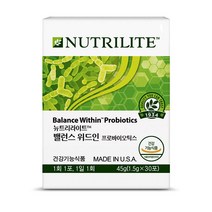 암웨이 뉴트리라이트 밸런스 위드인 프로바이오틱스 (30포), 밸런스 위드인 이뮤니티(30캡슐)