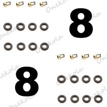 연료 인젝터 수리 키트 Orings 필터 메르세데스 벤츠 300SE C220 E32 3.2L A0000788523, 03 8 piece set