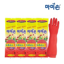 마미손 고무장갑 특대 빨강 오른손2개 5켤레, 특대(XL) 이상, 5개