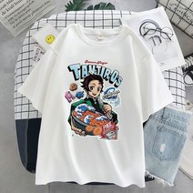 옴니뷰 Anime T-shirt men Graphic Cartoon Titan Attack Shingeki No Kyojin 티셔츠 하라주쿠 오버사이즈, 09 S9205-White_04 L