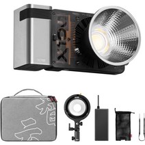 ZHIYUN MOLUS X100 콤보 사진 라이트 - 100W 포켓 COB 필라이트 3881 룩스 17317 룩스 2700K-6500K CRI≥95 TLCI≥95 파워 뱅크 Bowens 마운트 어댑터 포함, 1개
