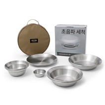 살반 캠핑 식기세트 18P 무광 스텐 그릇 초음파세척 서비스, 무광 스텐식기세트 - 18P, 18개