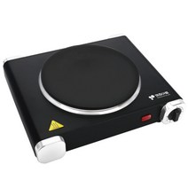 키친아트 1구 핫플레이트 KP-3500 온도조절 전기 레인지 즉시발열 간편청소 프리스탠딩
