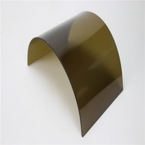 곡선 아크릴 폴리카보네이트 건축 자재 블랙 내구성, 갈색