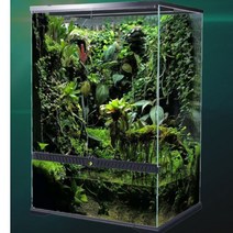 주문제작 테라리움 미스팅 시스템 유리 사육장 비바리움 팔루다리움 레오파드 크레 어항 키우기, G.양문형 60x45x60개