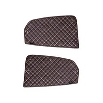 VIP 리무진엠보 햇빛가리개 2열 전용 차종별 맞춤제작, 기아-K7 프리미어, 1세트, 2열-브라운